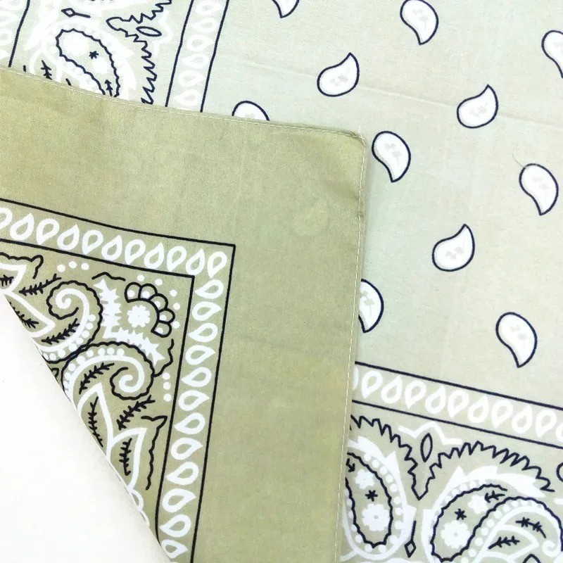 1-10Pcs Bandana 100% Cotton Paisley Print Double-Sided Scarf Head Neck Face Mask