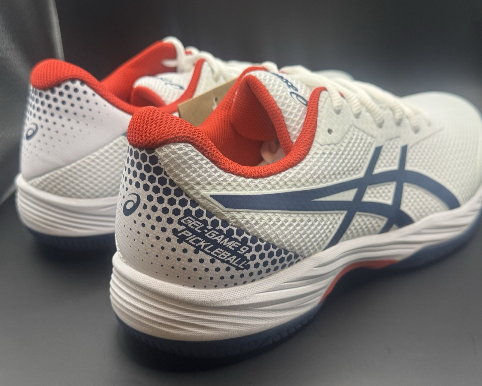 Asics Men’s Gel-Game 9 Pickleball Shoes White/Night Sky (1041A416-100)