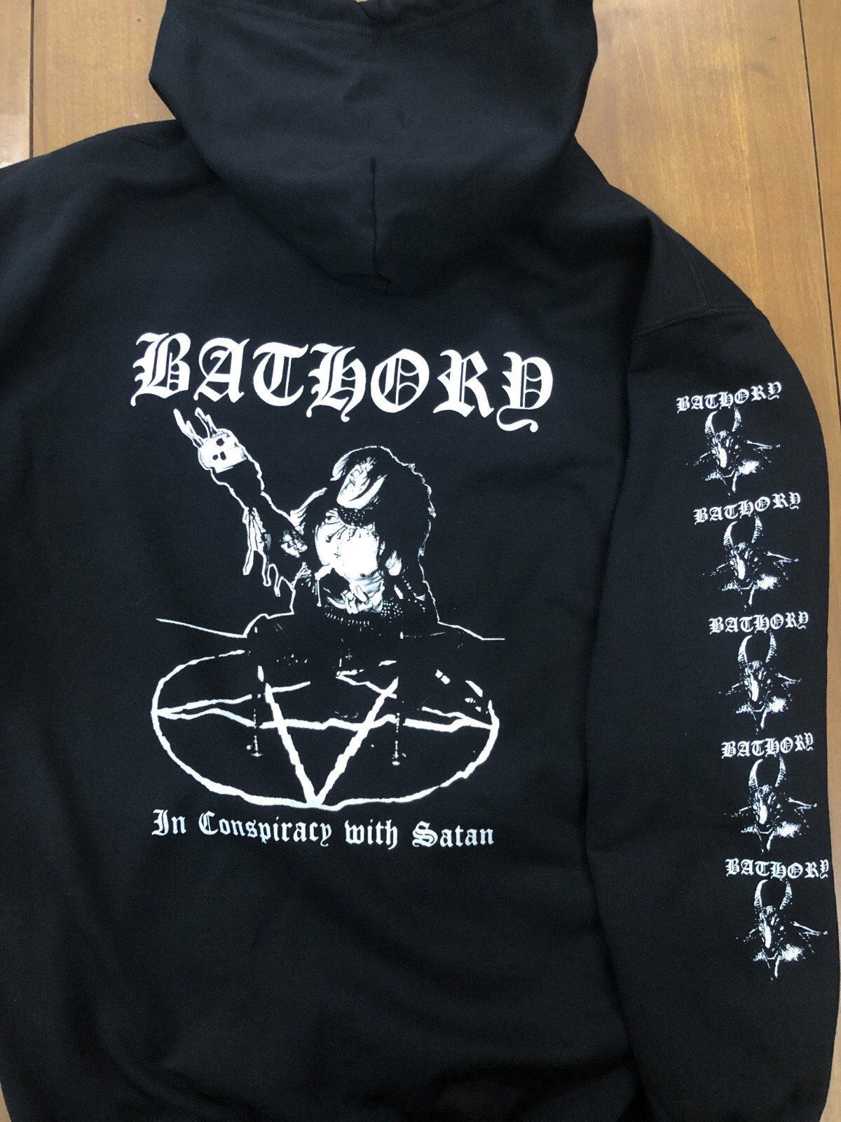 Bathory Zip Up Hoodie darkthrone venom celtic frost mercyful fate black metal 2