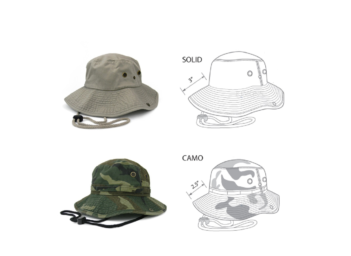 Gelante Unisex 100% Cotton Bucket Hat Fish man Camping Safari Boonie Sun Summer