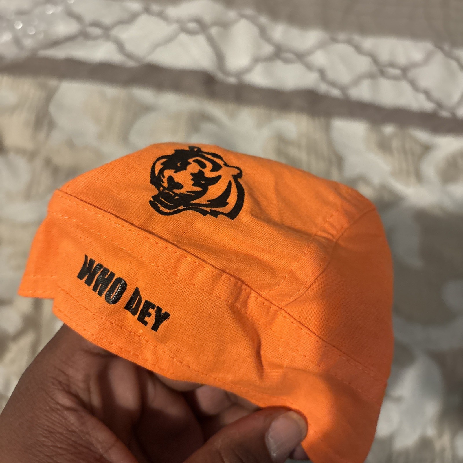 Cincinnati Bengals Du-Rag Bandanna Biker “WHO DEY”