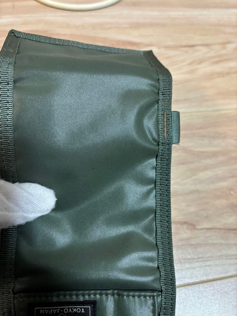 Porter Tanker Capsule Wallet Nylon Sage Green Unisex Used B