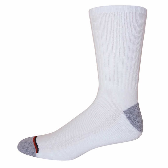 Kirkland Signature Men’s Athletic Sock 8 Pair White Color – Made in USA – NEW!!