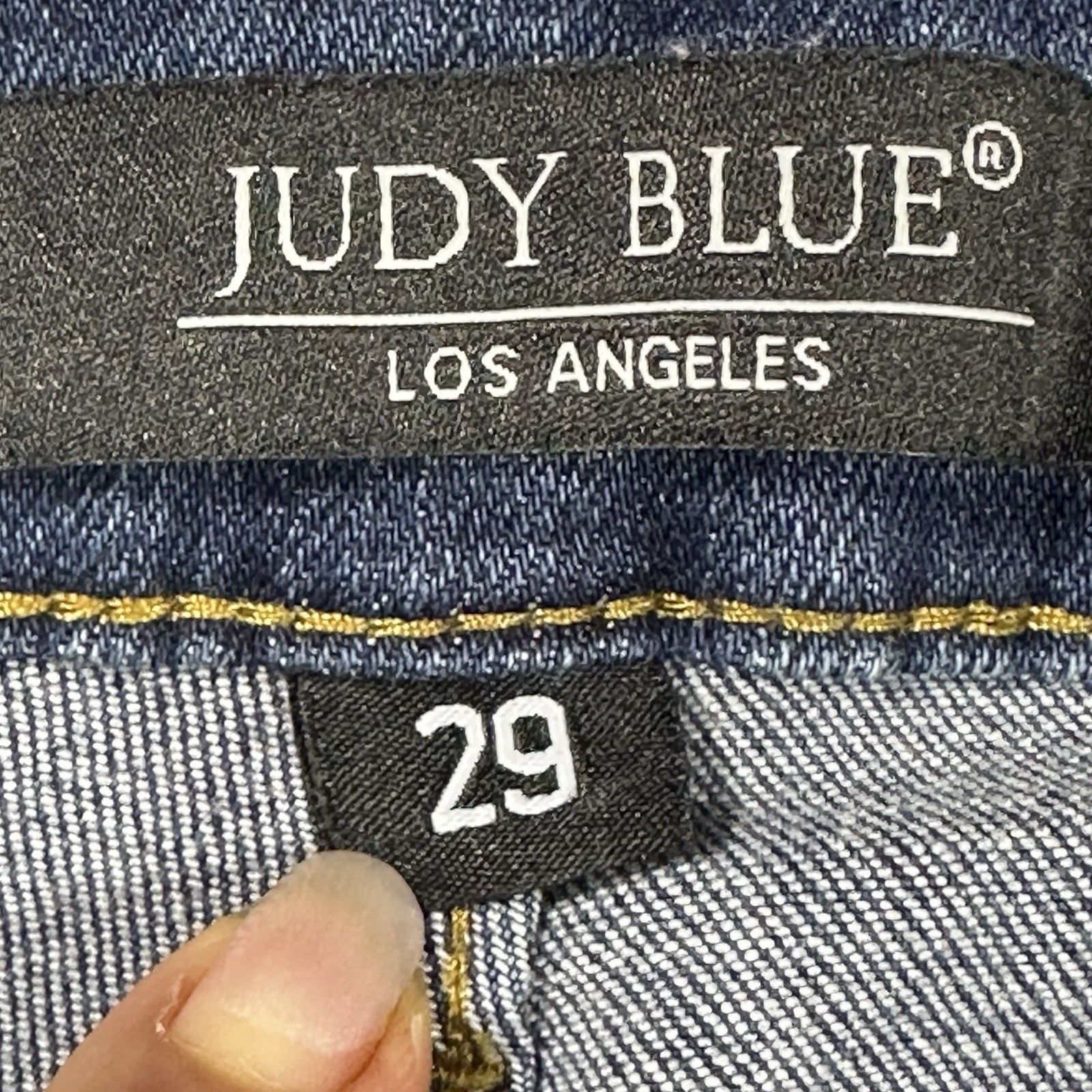Judy Blue Relaxed Fit Cropped Jeans Womens 29 Medium Wash Stretch Denim Casual