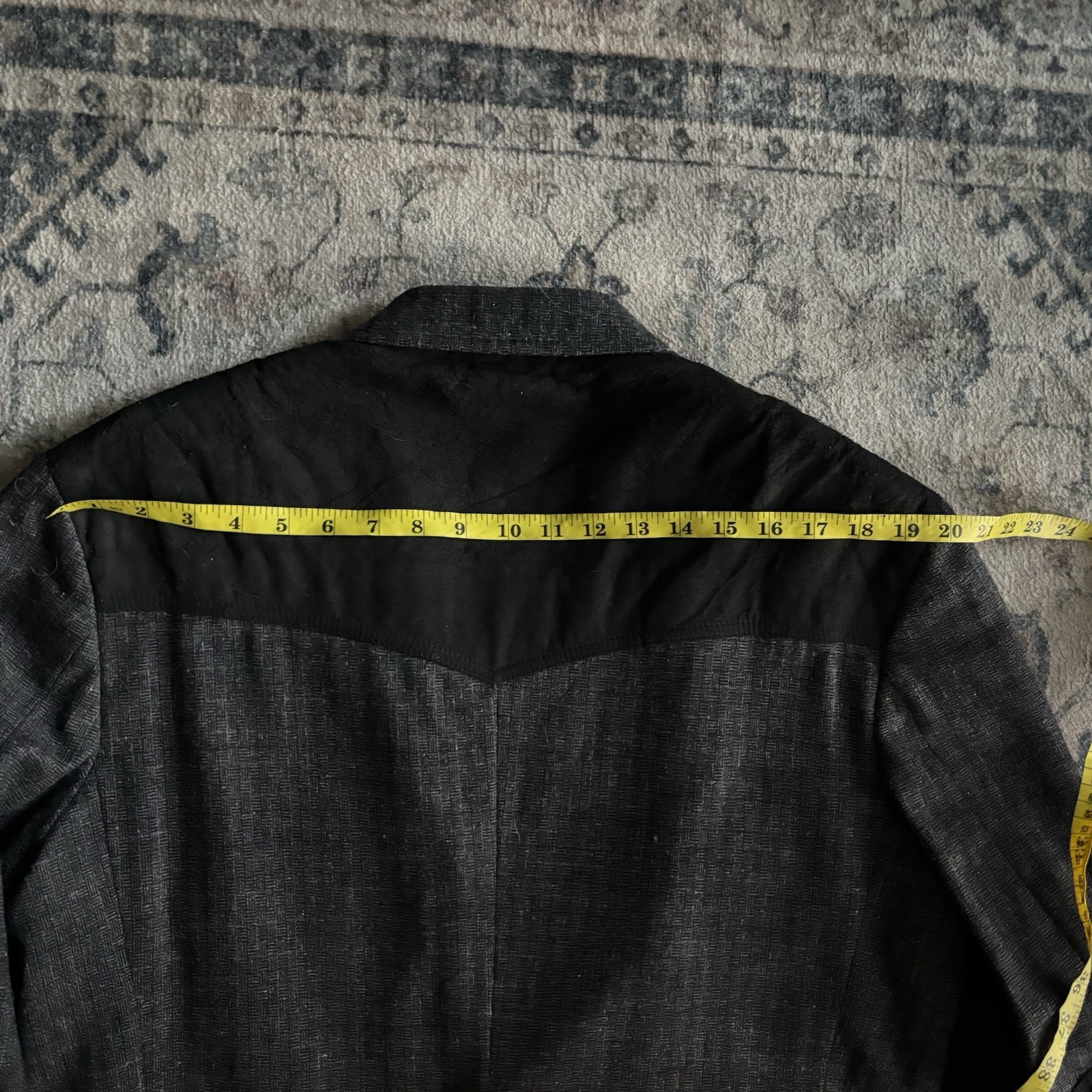 Vintage Pendleton Made In USA 100% Virgin Wool Grey Men’s Blazer Size 44 Long