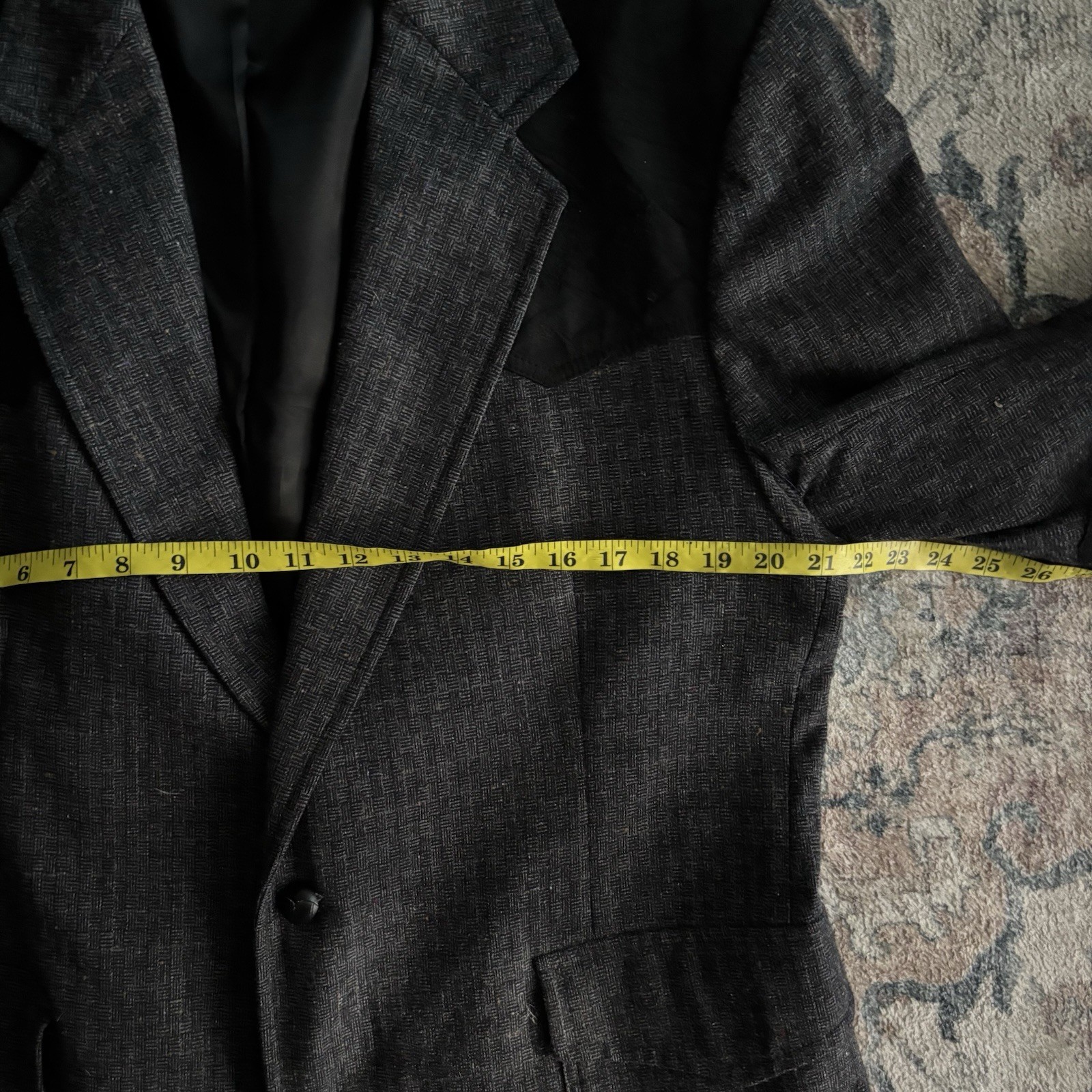 Vintage Pendleton Made In USA 100% Virgin Wool Grey Men’s Blazer Size 44 Long