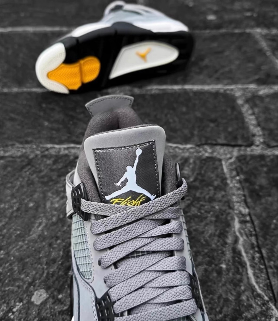 Nike Air Jordan 4 “Cool Grey” Men’s Retro Mid Top Basketball Shoes