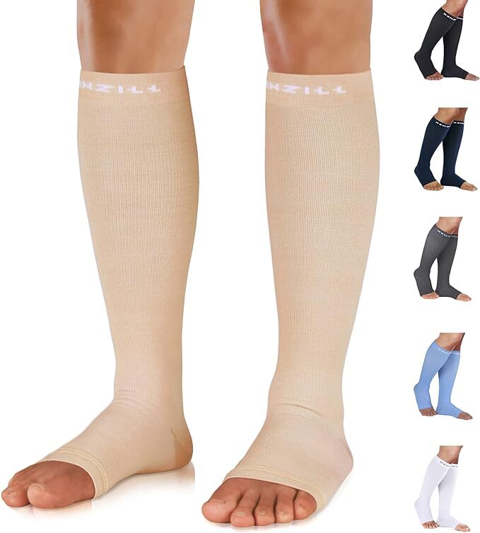 ⭐️NEWZILL Compression Socks Circulation 20-30 mmHg, Graduated Open Toe