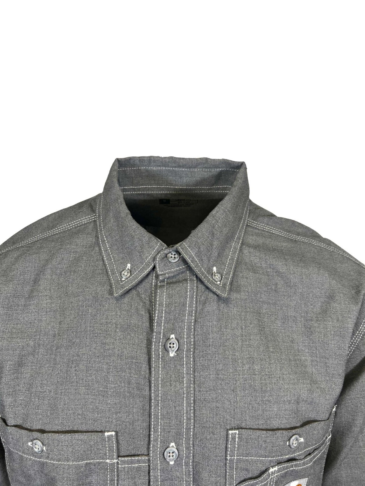 Carhartt FR Men’s Grey Shirt Flame Resistant Long Sleeve Lightweight (S01)