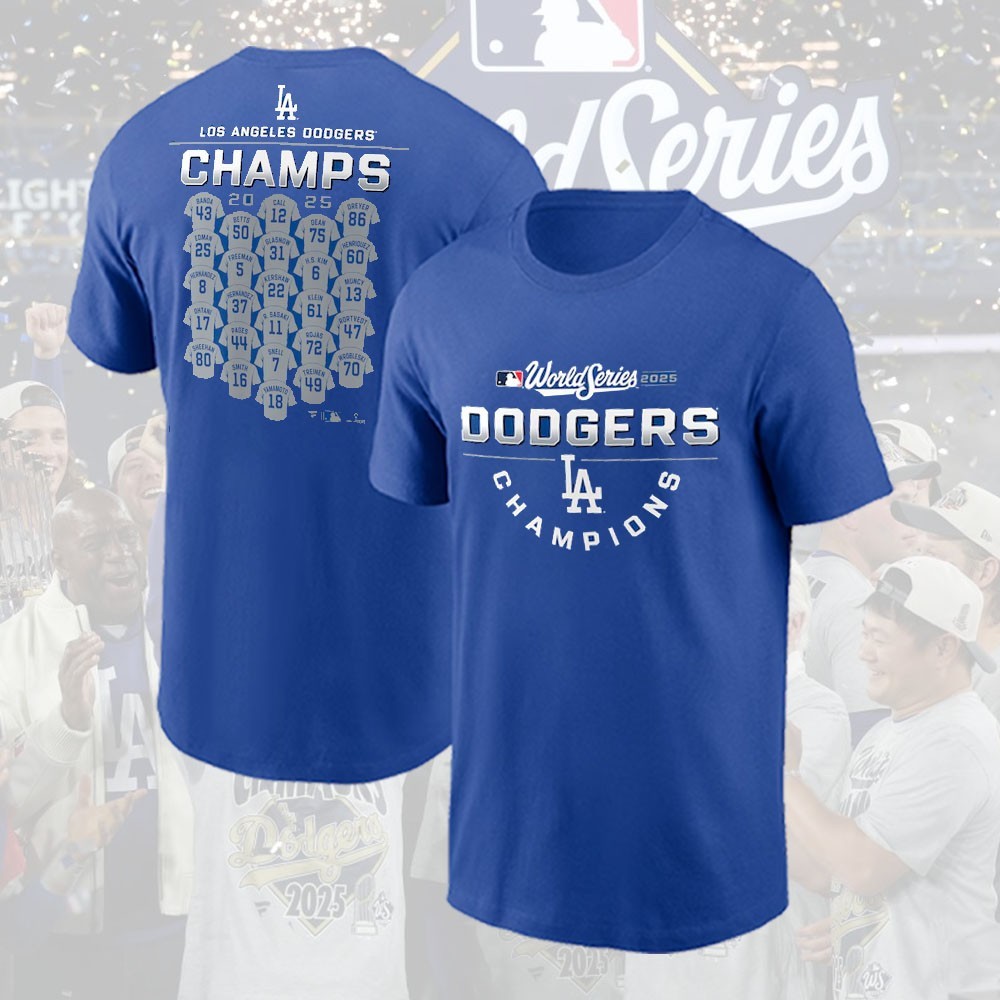 HOT! Los Angeles Dodgers 2025 World Series Champions Name & Number of All Player