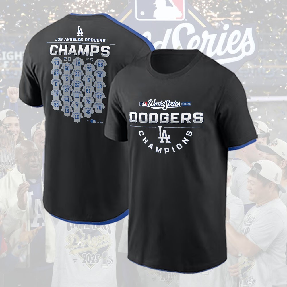 HOT! Los Angeles Dodgers 2025 World Series Champions Name & Number of All Player