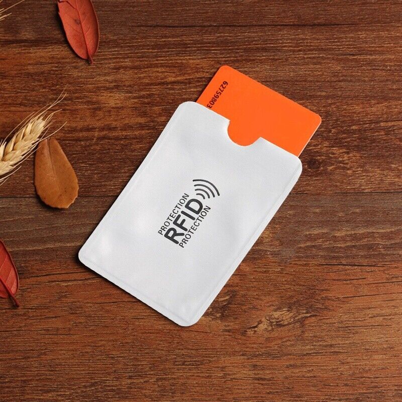 10RFID Blocking Sleeve Credit Card Protector Anti Theft Safety Shield Case Cover