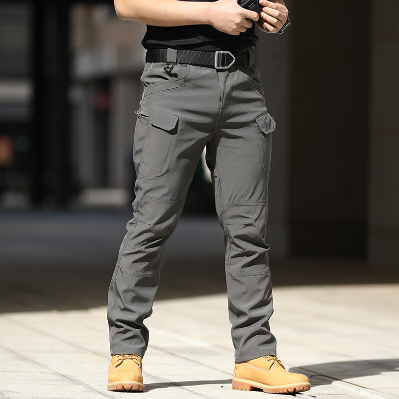Mens Cargo Pants Tactical Waterproof Work Trousers Outdoor Hiking Combat Pants