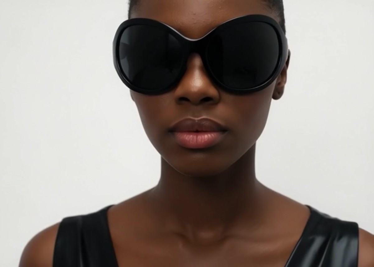 Women’s Designer Sunglasses Oversized Wrap Around Butterfly Shield Shades UV400