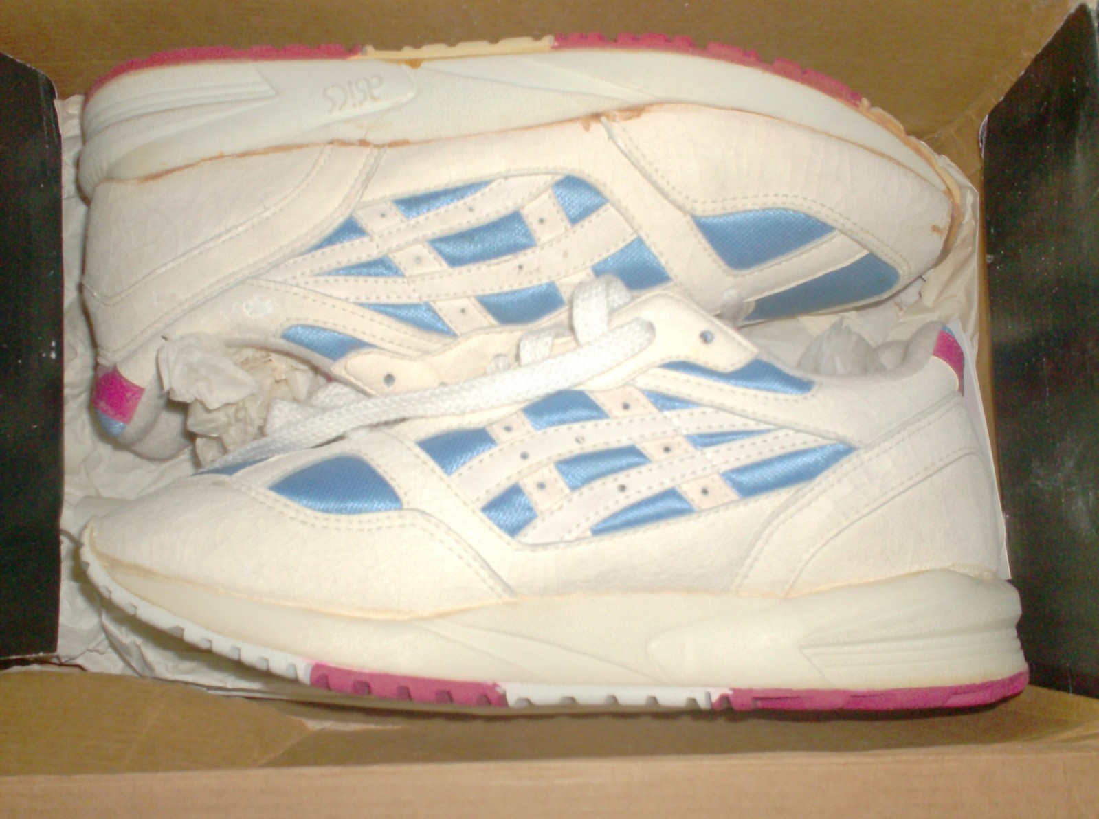 vintage asics shoes 1990´s syntar womens 8.5 us