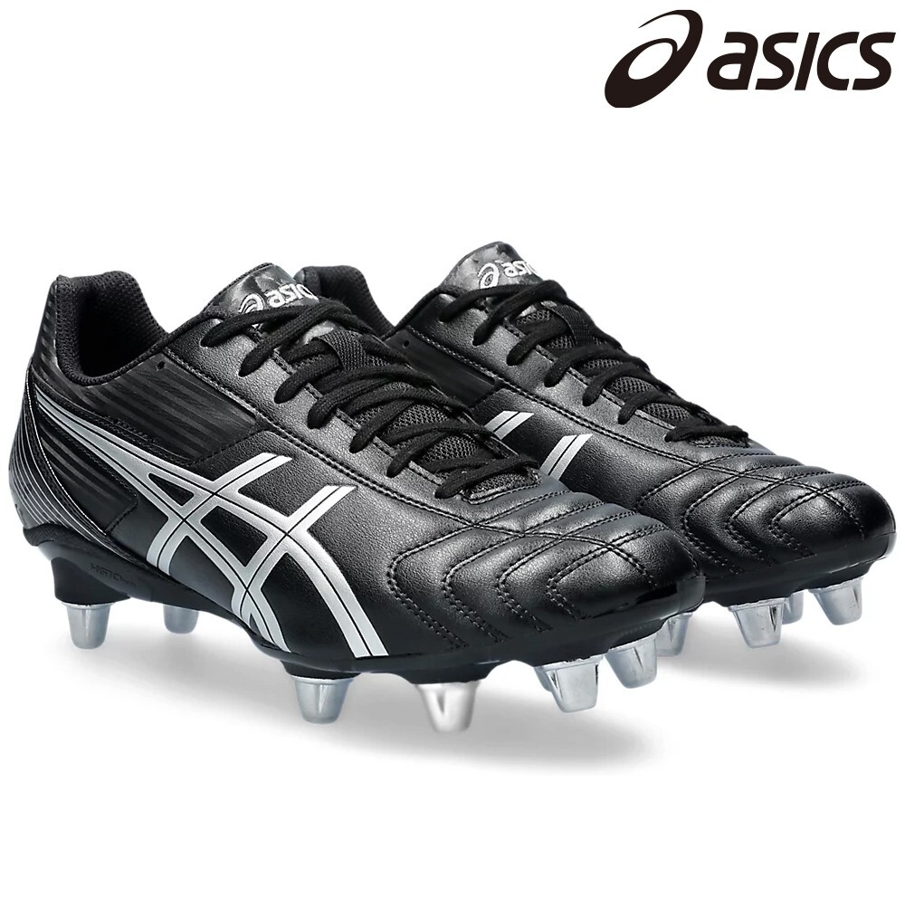 ASICS LETHAL TACKLE “WIDE” P507Y.003 Black Pure Silver Rugby Cleats US4-15