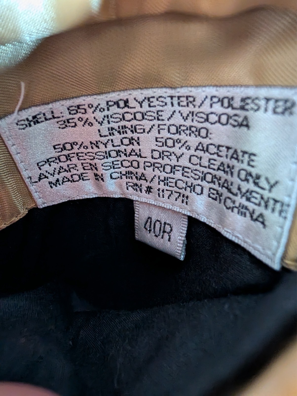Stacy Adams 2 Piece Suit Mens 40R Pants 34×30 Brown Check 3 Button Front