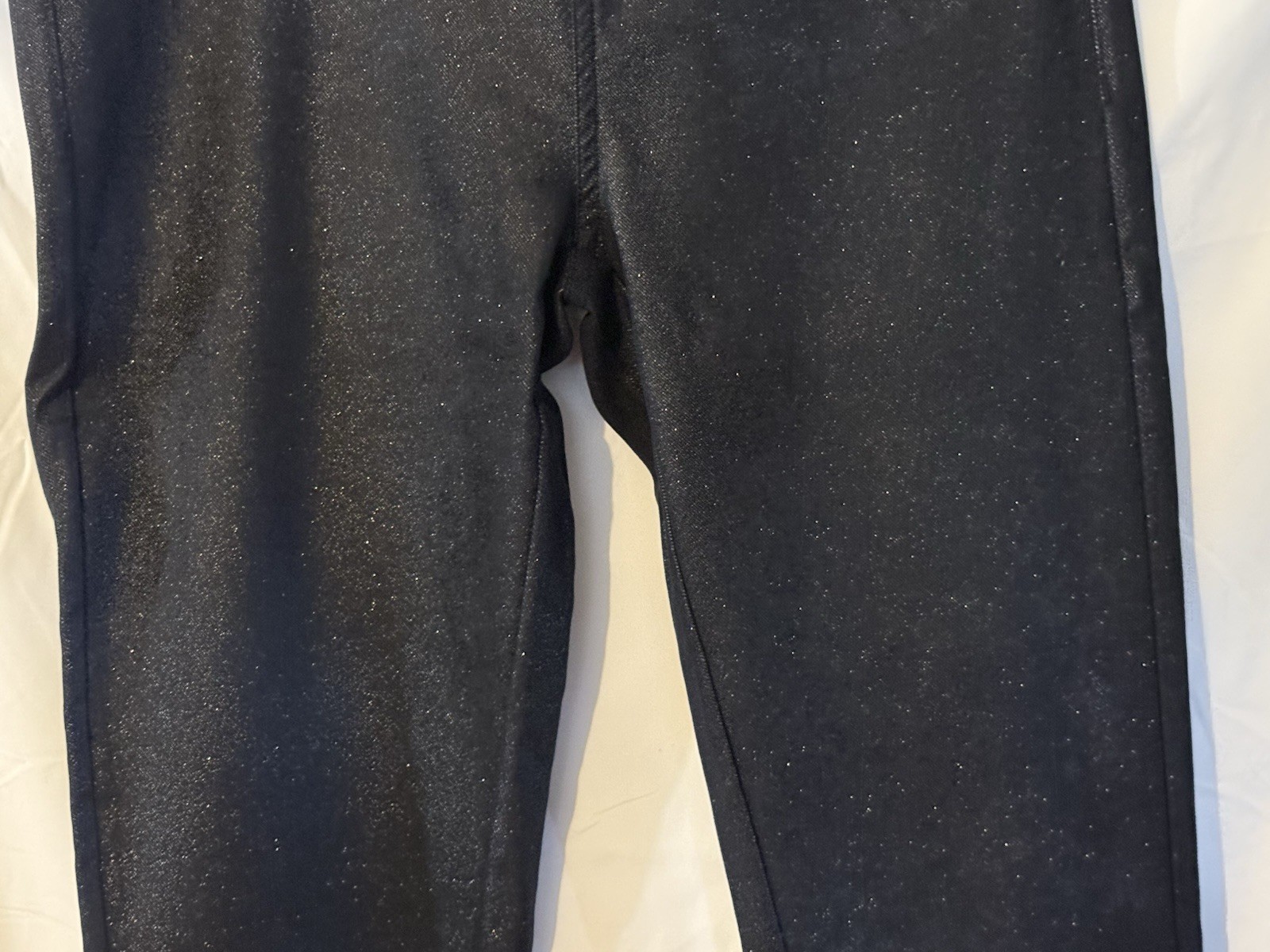 Tractr Sequin Pull On Jeans 6/28 Navy High Rise Skinny NWT