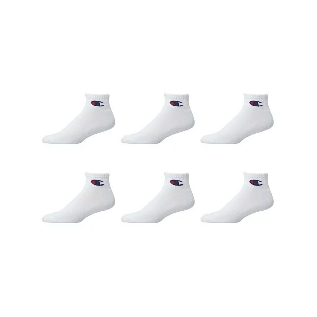 Champion® Men’s 6 Pairs ANKLE Socks ” DOUBLE DRY~ARCH SUPPORT~CUSHIONED ” NEW!!