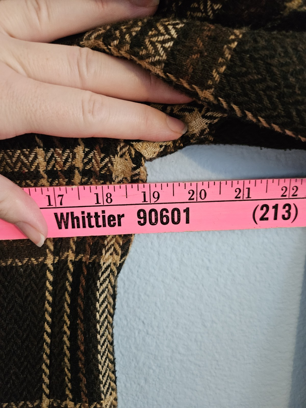 Vintage Worthington Brown And Tan Plaid Blazer