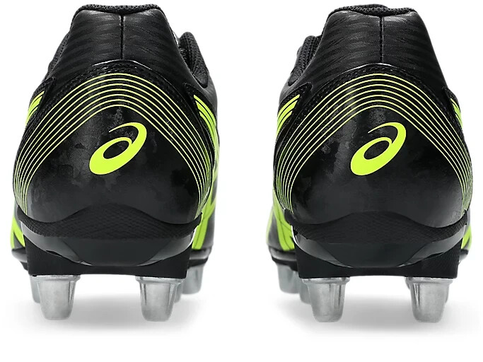 ASICS LETHAL TACKLE 1111A263 001 Black Safety Yellow Rugby Cleats