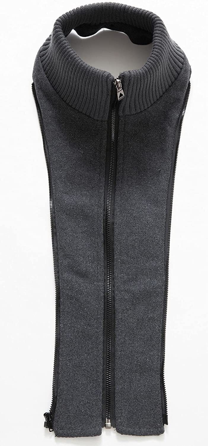 Men’s Thermal Single Breasted Wool Blend Coat Business Peacoat Detachable Zipper