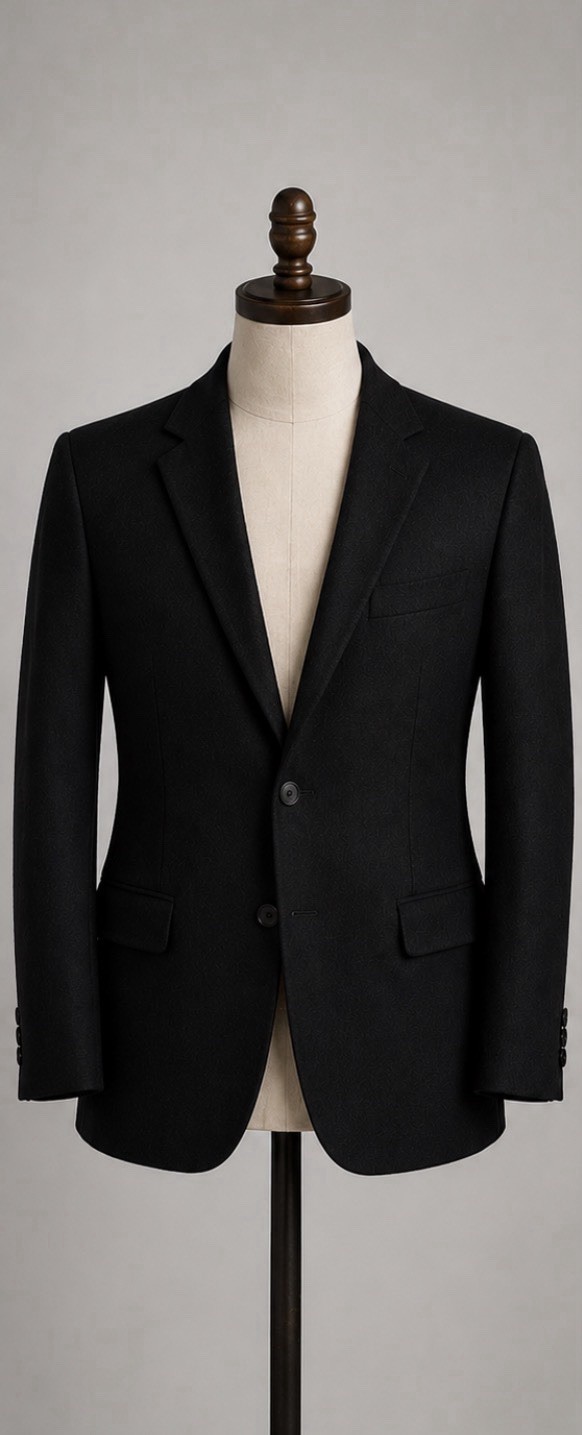 Jos A Bank 100% Camel Hair Sport Coat Blazer Black Mens 42L 2 Button Classic