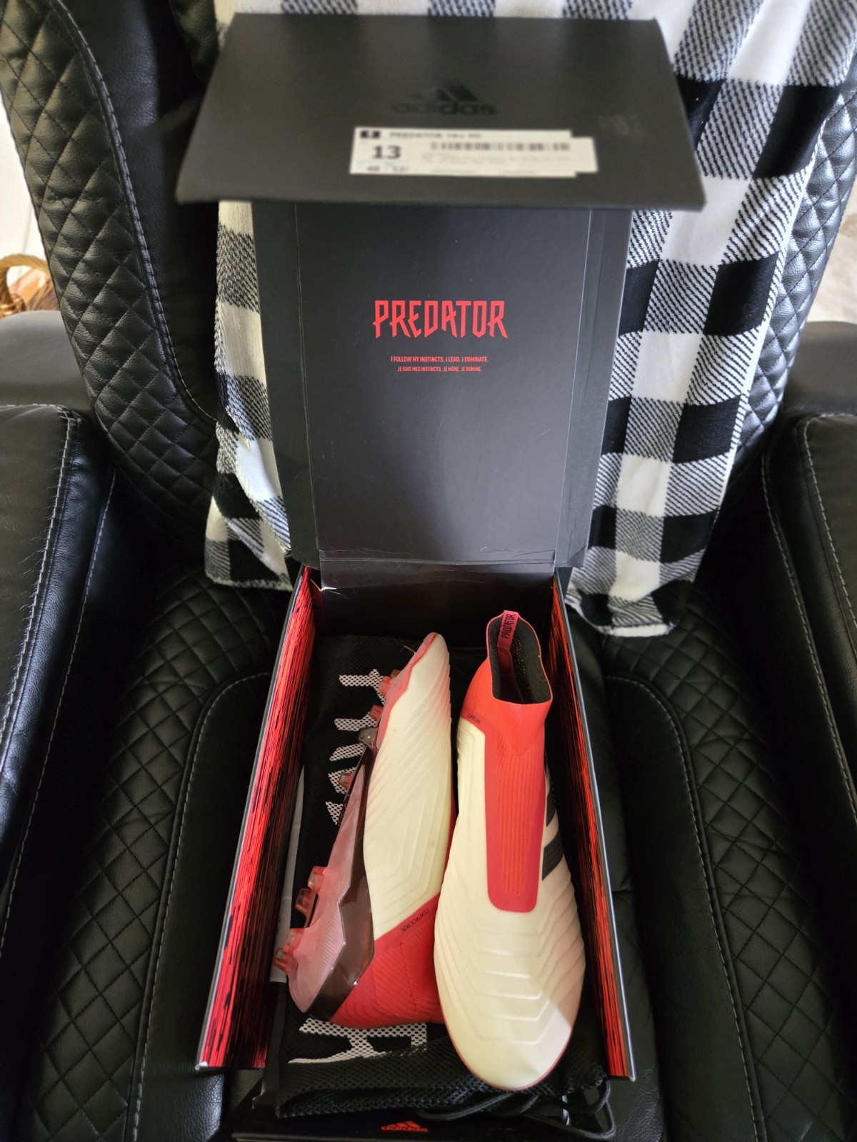 adidas Predator 18+ FG/AG Cold Blooded – Footwear White/Core Black/Real Coral