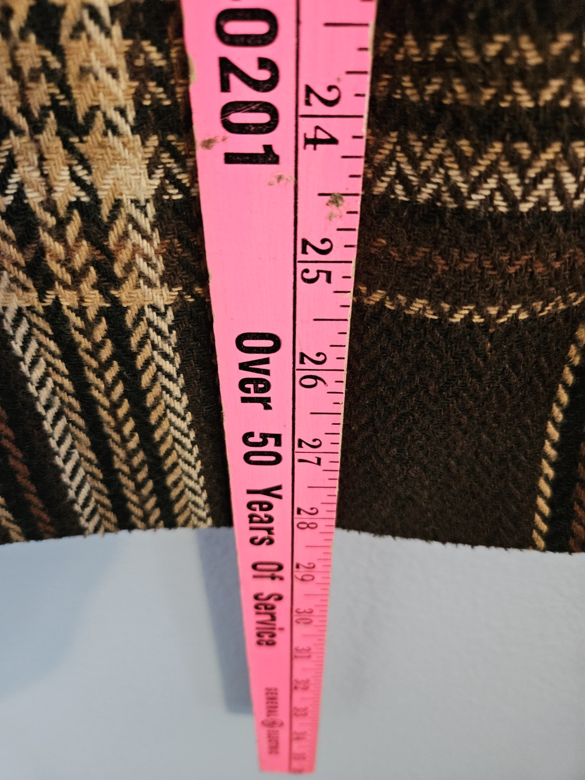 Vintage Worthington Brown And Tan Plaid Blazer