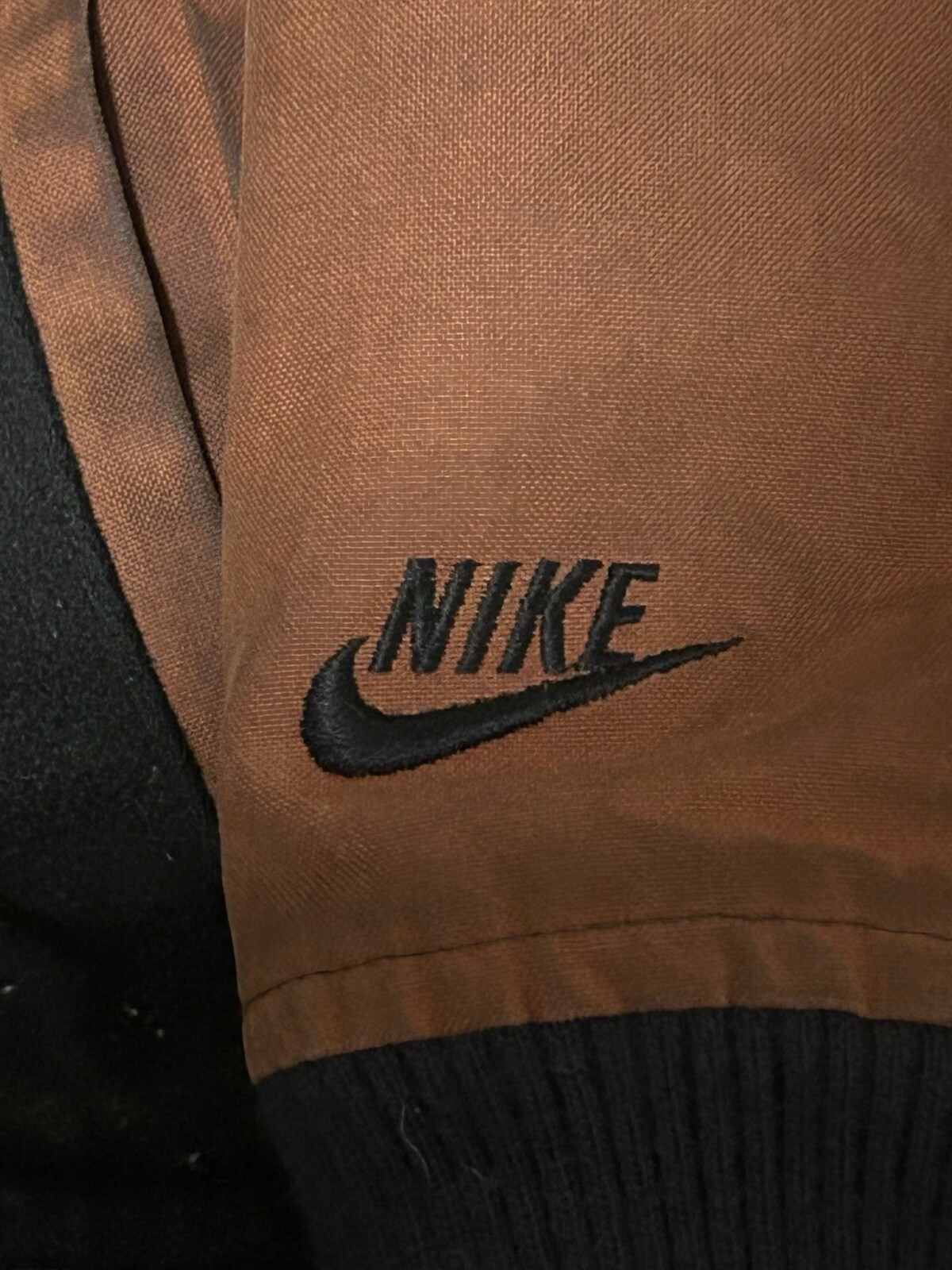 Nike Varsity Jacket Black And Brown (Returns Accepted)