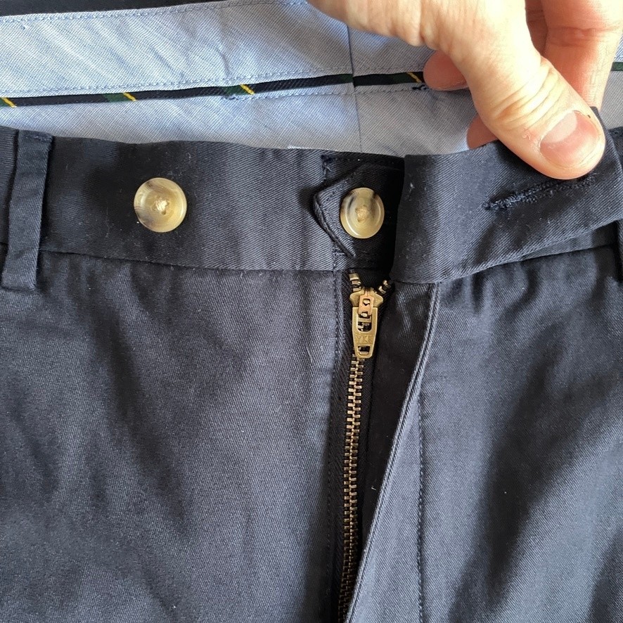 Polo Ralph Lauren Chino Shorts Mens W37 Navy Slim Stretch Flat Front 9in