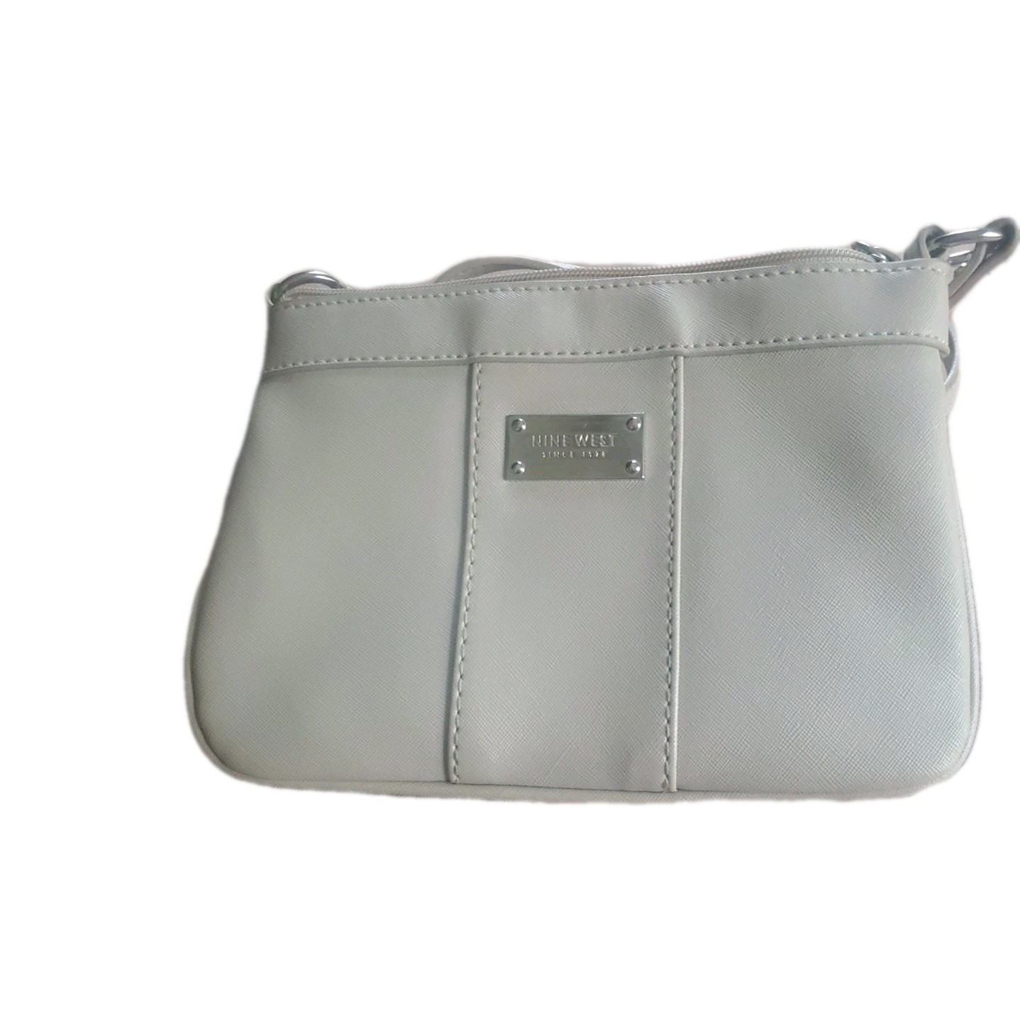 Nine West Small Crossbody Bag Neutral Taupe Faux Leather Shoulder Purse