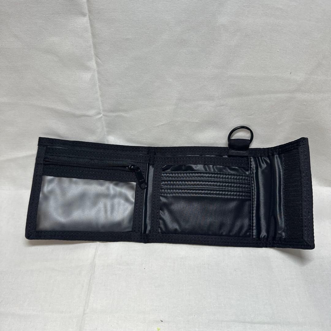 Porter Capsule Wallet Black Nylon Compact Coin Money Card Holder Used
