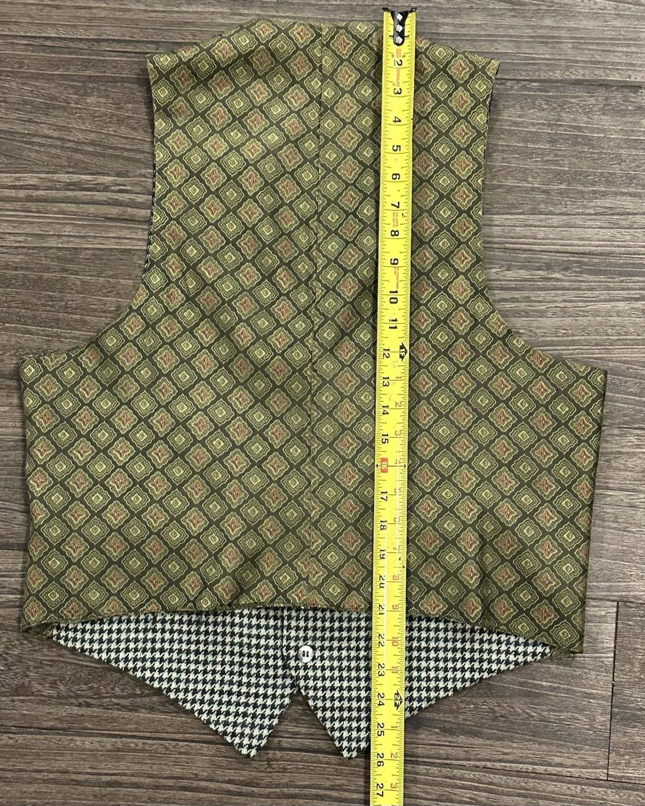 1960s/70s Robert Hall 3 Piece Vintage Suit Sage Green Reversible Vest Size 40R