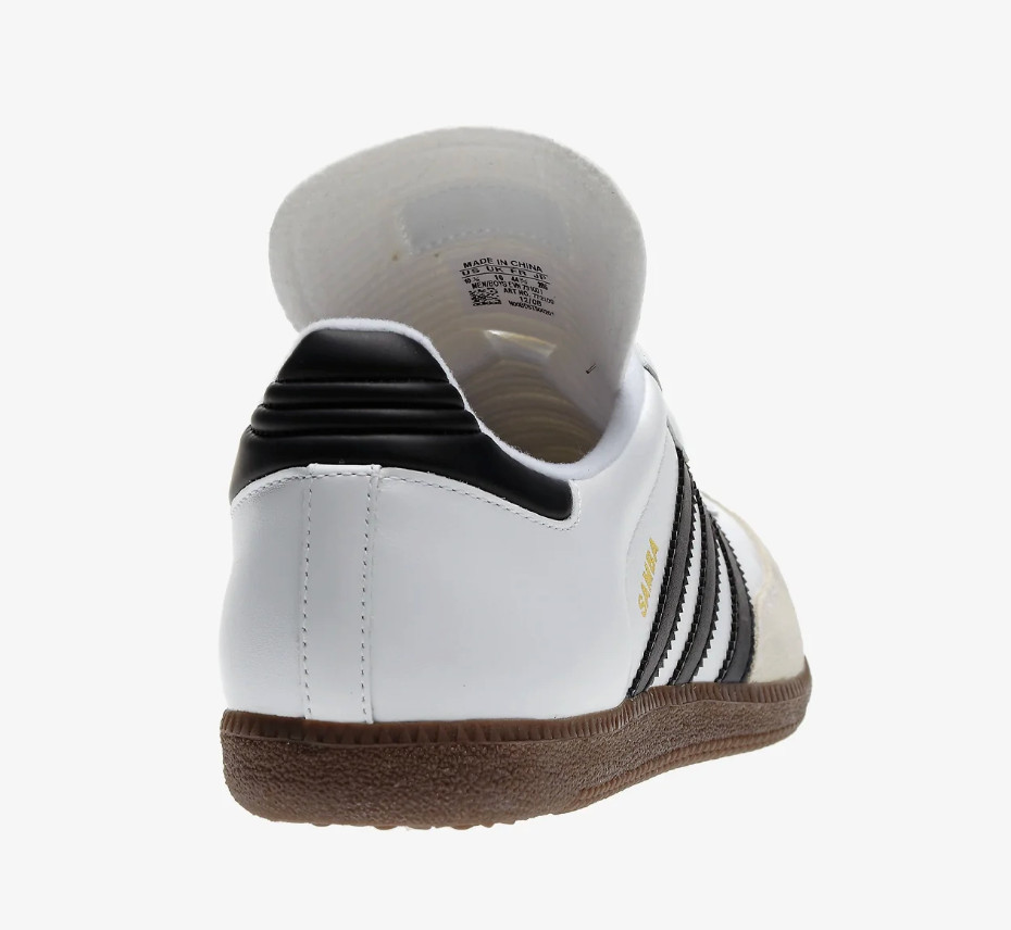 Men’s Adidas Samba Classic – White/Black/White – [772109] – Size 6.5 – 13