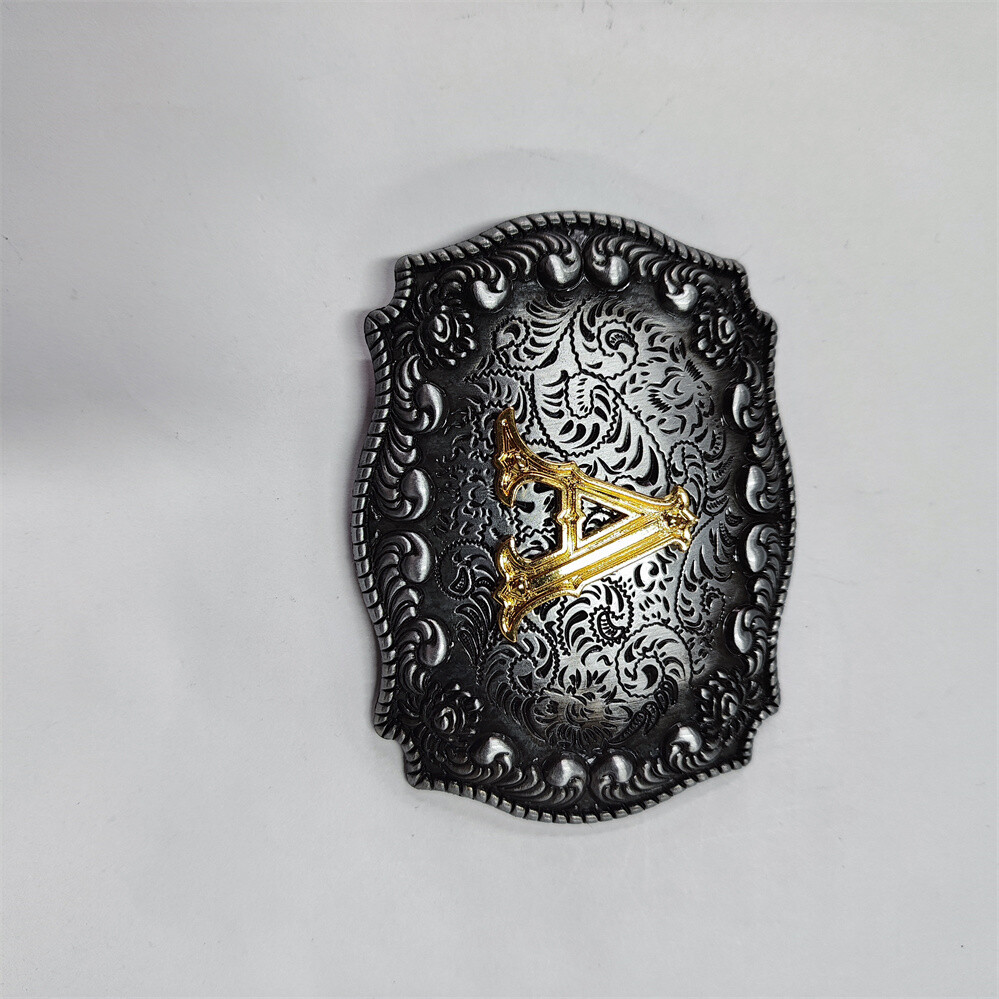 Initial Letter A to Z Western Cowboy Rodeo Belt Buckle USA Seller Free Shipping