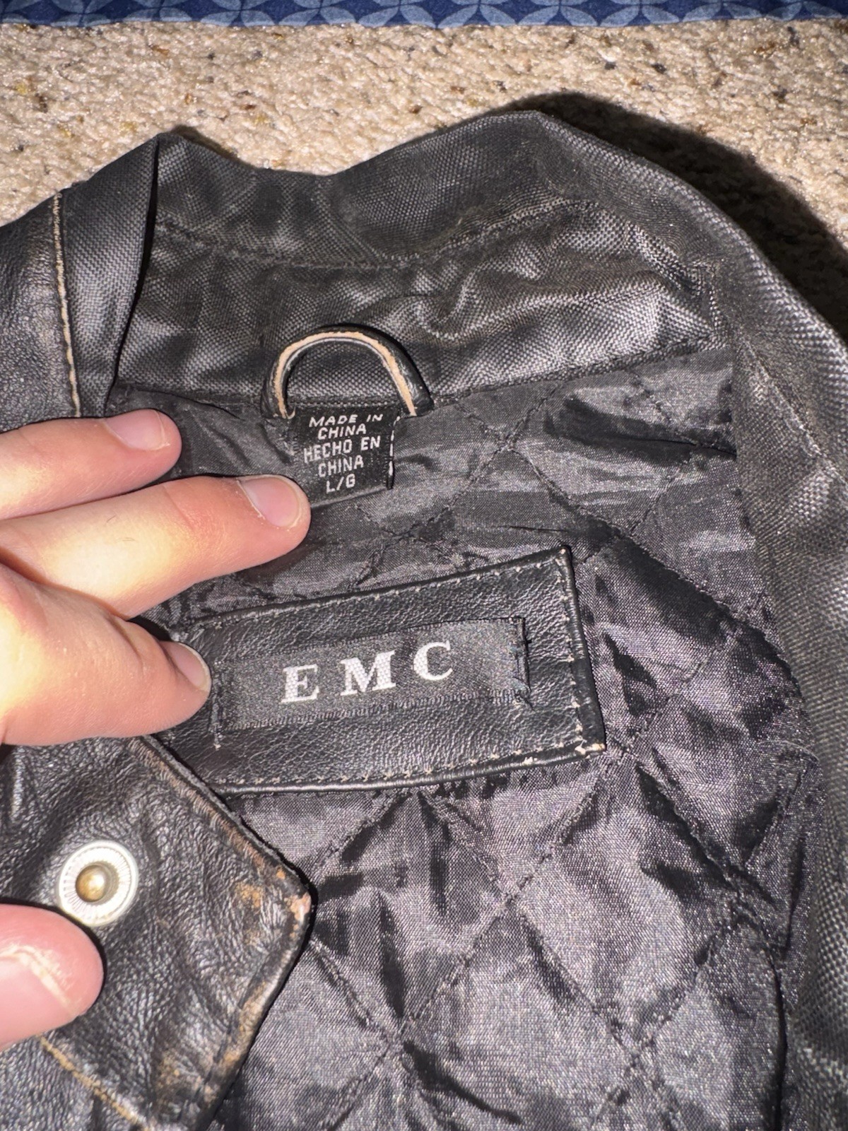 Black leather biker jacket with patches #biker #leatherjacket
