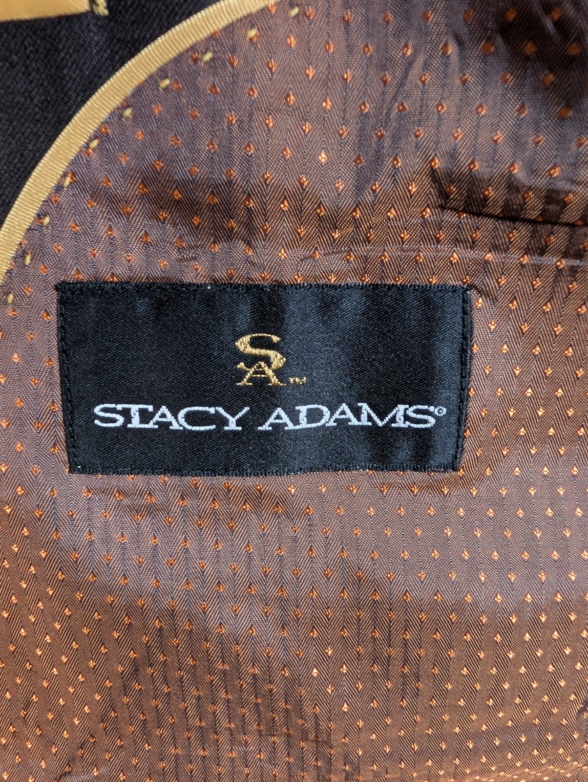 Stacy Adams 2 Piece Suit Mens 40R Pants 34×30 Brown Check 3 Button Front