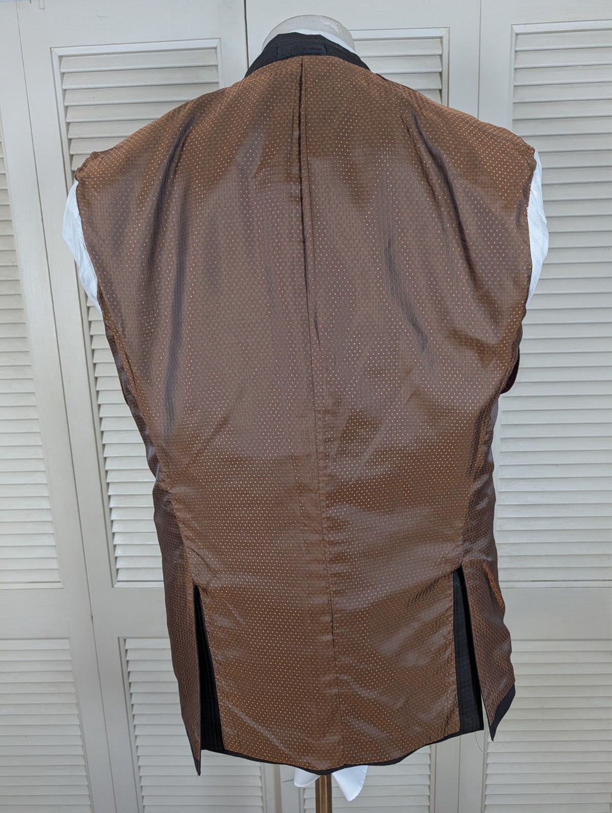 Stacy Adams 2 Piece Suit Mens 40R Pants 34×30 Brown Check 3 Button Front