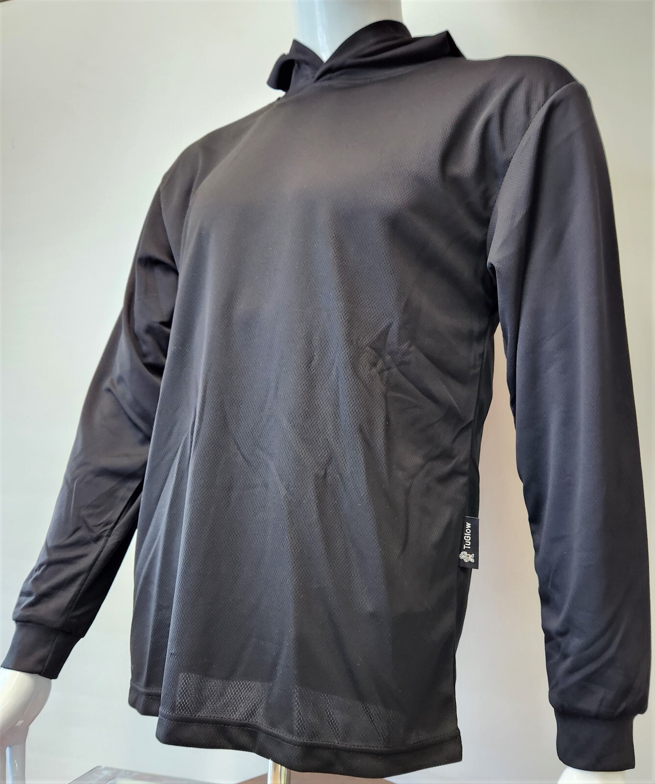 Long Sleeve Safety Hoodie Shirt , Polyester Birdeye Mesh/Hoodie shirt