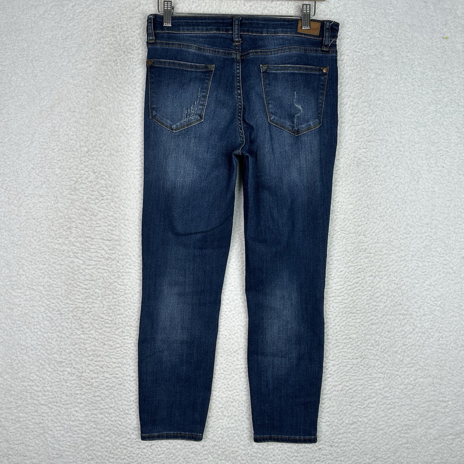 Judy Blue Relaxed Fit Cropped Jeans Womens 29 Medium Wash Stretch Denim Casual