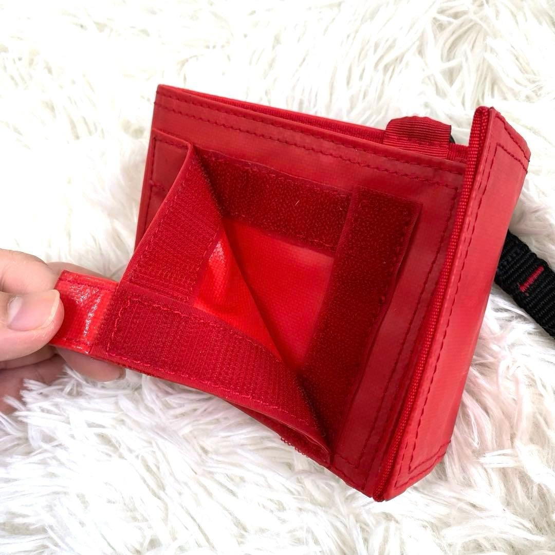 Porter Capsule Bifold Wallet Red Horizontal Used