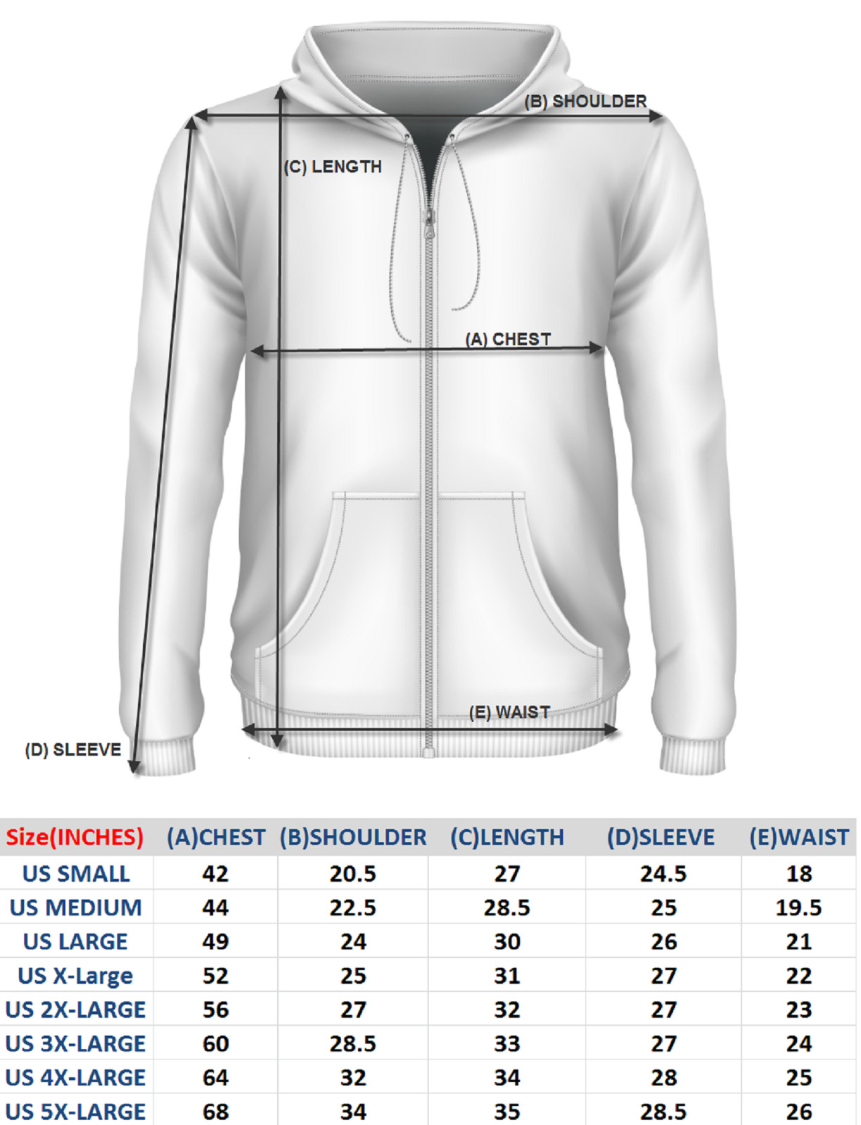 Men’s Solid Full Zip Up Hoodie Classic Hooded Zipper Sweatshirt Cotton Unisex