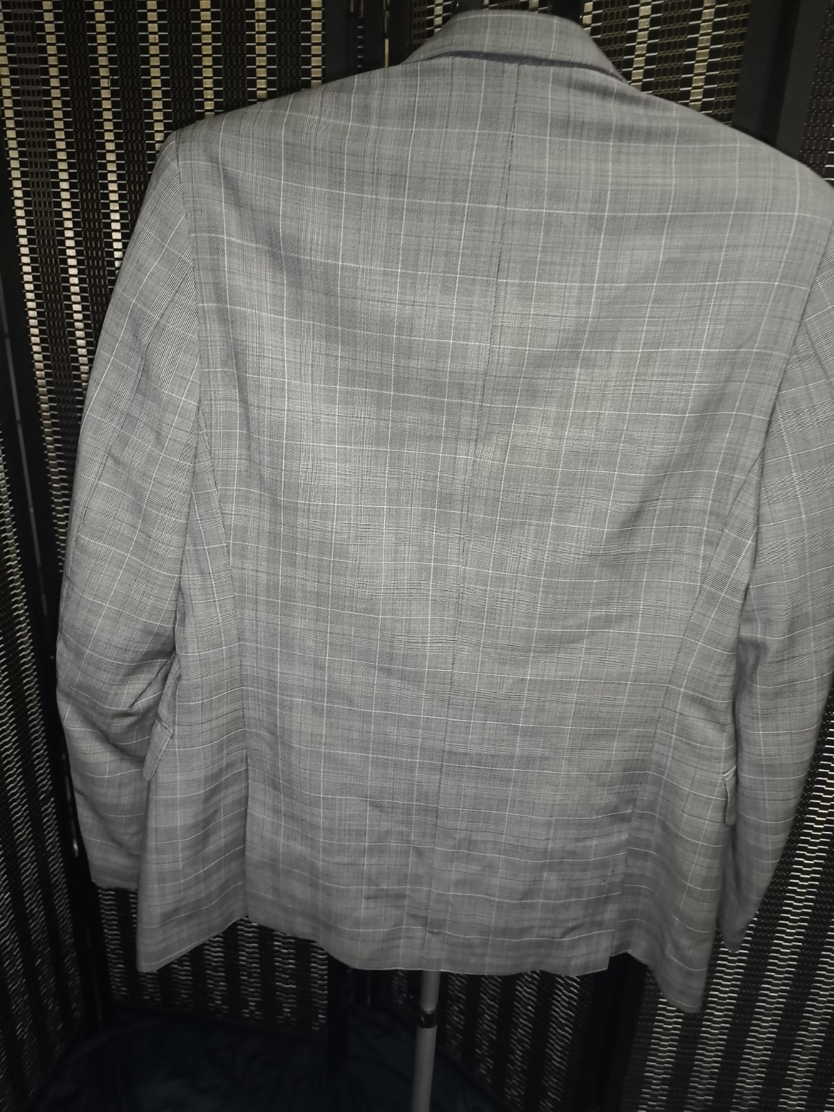 Banana Republic Men’s Tailored Fit Sport Coat Size L Beige Linen Plaid