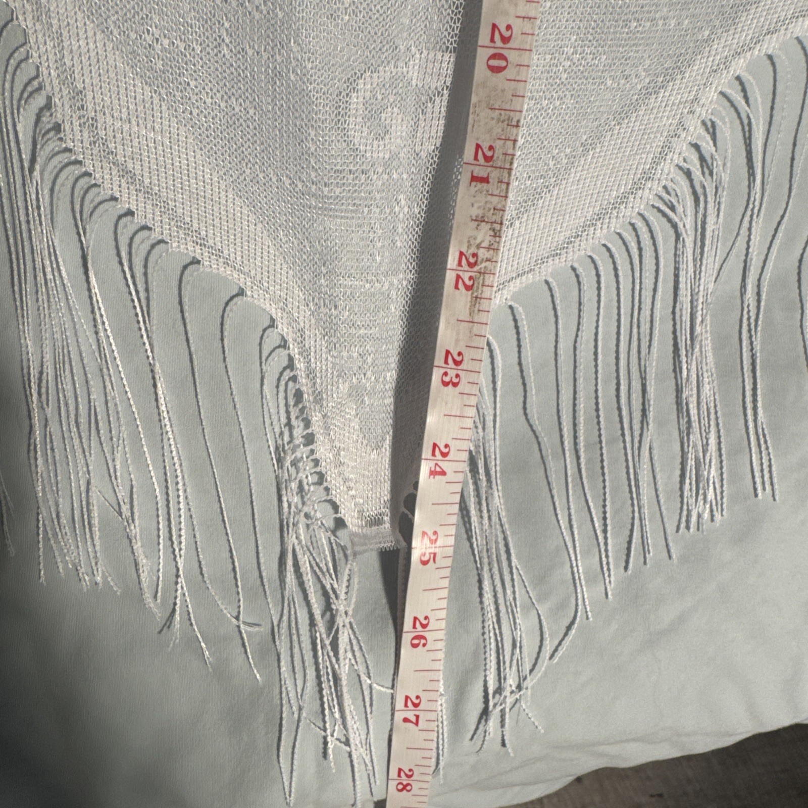 White Triangle Floral Lace Fringed Shawl Wrap Scarf Wedding Bridal Evening NEW